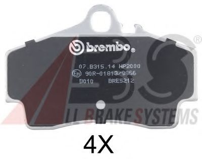 Imagine set placute frana,frana disc A.B.S. 37102S