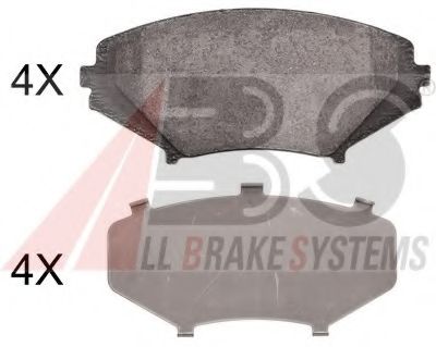 Imagine set placute frana,frana disc A.B.S. 37472 OE