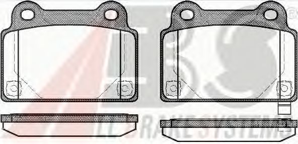 Imagine set placute frana,frana disc A.B.S. 37727