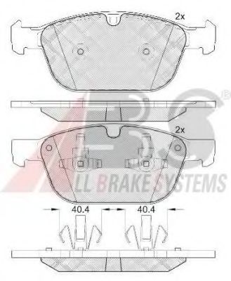 Imagine set placute frana,frana disc A.B.S. 37750