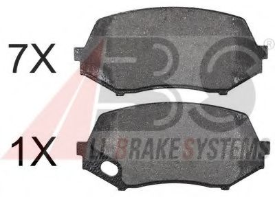 Imagine set placute frana,frana disc A.B.S. 37771 OE