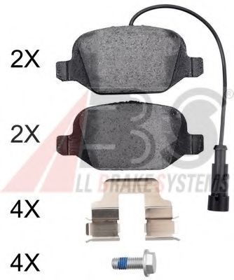 Imagine set placute frana,frana disc A.B.S. 37853 OE