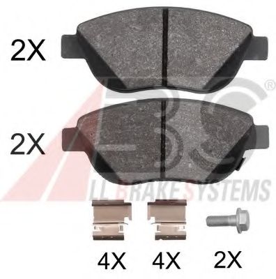 Imagine set placute frana,frana disc A.B.S. 37970