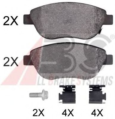 Imagine set placute frana,frana disc A.B.S. 37970 OE