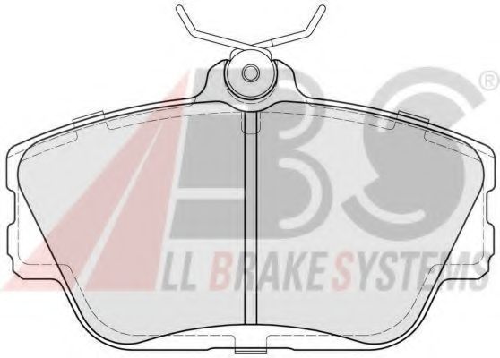 Imagine set placute frana,frana disc A.B.S. 38598