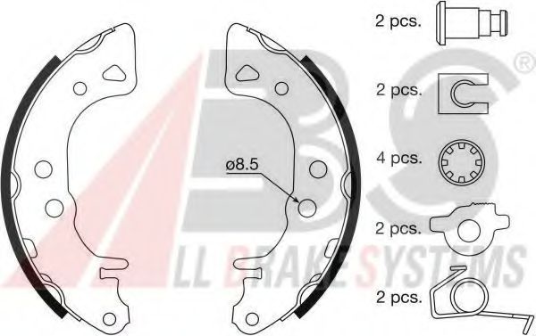 Imagine Set saboti frana A.B.S. 8833