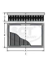 Imagine Filtru aer SCT Germany SB 035