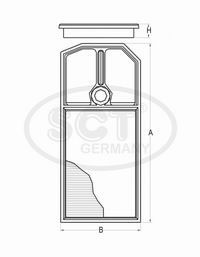 Imagine Filtru aer SCT Germany SB 2281