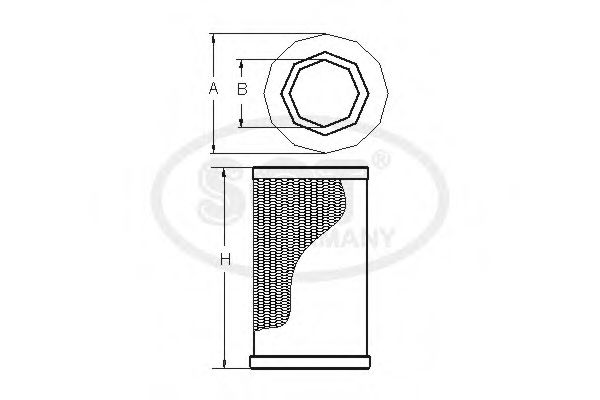 Imagine Filtru aer SCT Germany SB 3106