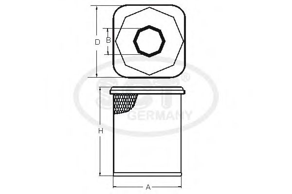 Imagine Filtru aer SCT Germany SB 3153