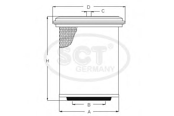 Imagine Filtru aer SCT Germany SB 3198