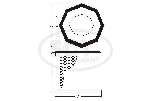 Imagine Filtru aer SCT Germany SB 3224