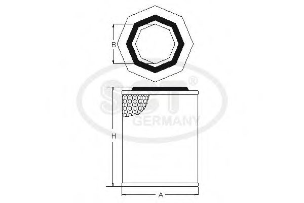 Imagine Filtru aer SCT Germany SB 567