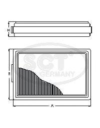 Imagine Filtru aer SCT Germany SB 981