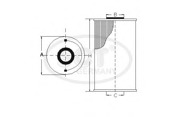 Imagine filtru combustibil SCT Germany SC 7007