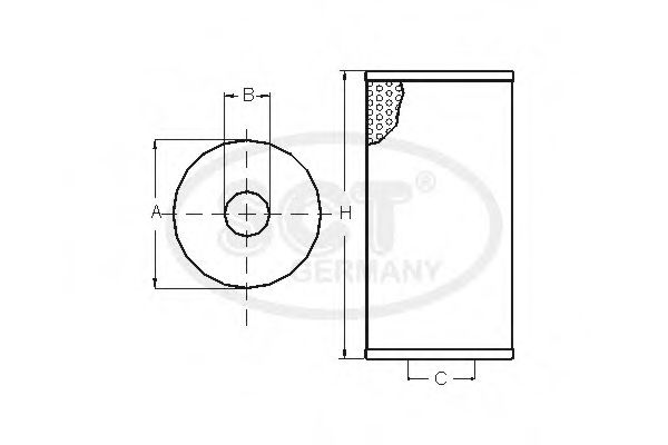 Imagine filtru combustibil SCT Germany SC 7009