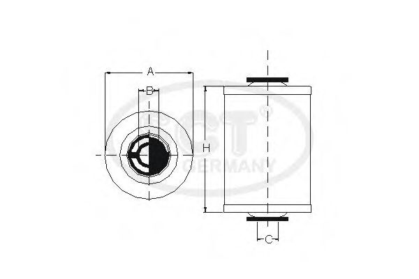 Imagine filtru combustibil SCT Germany SL 603 M