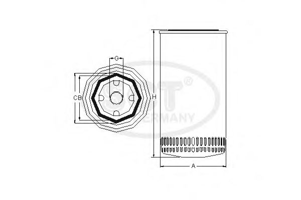 Imagine Filtru ulei SCT Germany SM 122