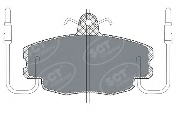 Imagine set placute frana,frana disc SCT Germany SP 189 PR