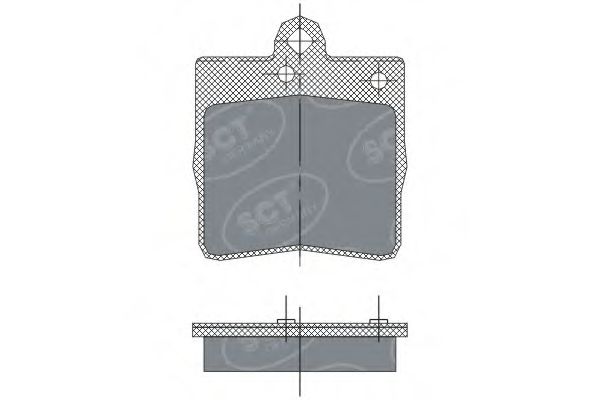 Imagine set placute frana,frana disc SCT Germany SP 247 PR