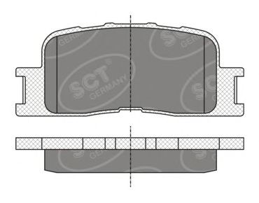 Imagine set placute frana,frana disc SCT Germany SP 334 PR