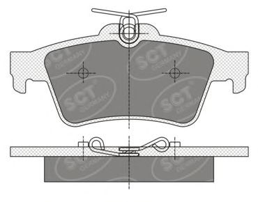 Imagine set placute frana,frana disc SCT Germany SP 357 PR