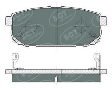 Imagine set placute frana,frana disc SCT Germany SP 372 PR