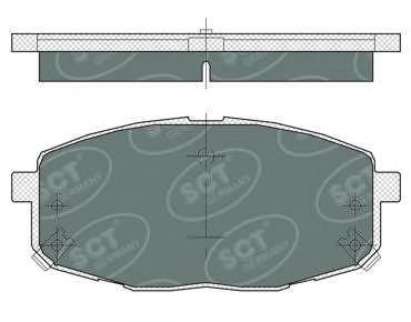 Imagine set placute frana,frana disc SCT Germany SP 374 PR