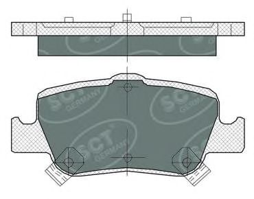 Imagine set placute frana,frana disc SCT Germany SP 382 PR