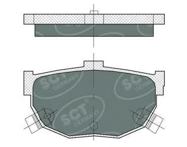 Imagine set placute frana,frana disc SCT Germany SP 386 PR