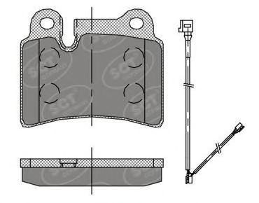 Imagine set placute frana,frana disc SCT Germany SP 397 PR