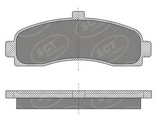 Imagine set placute frana,frana disc SCT Germany SP 498 PR