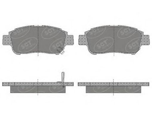 Imagine set placute frana,frana disc SCT Germany SP 601 PR