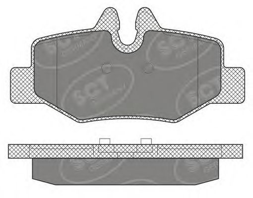 Imagine set placute frana,frana disc SCT Germany SP 642 PR