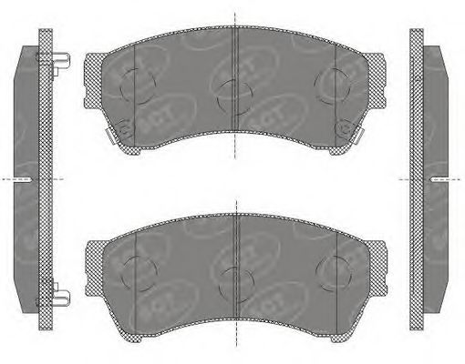 Imagine set placute frana,frana disc SCT Germany SP 646 PR