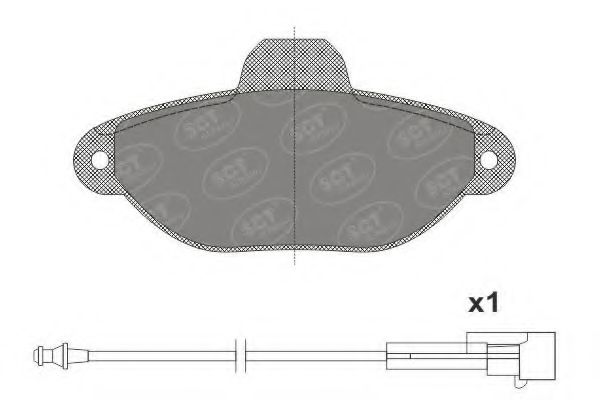 Imagine set placute frana,frana disc SCT Germany SP 662 PR