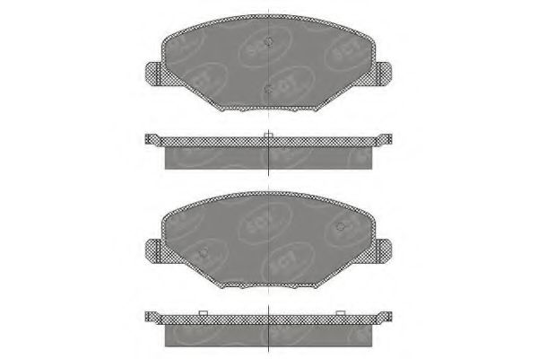 Imagine set placute frana,frana disc SCT Germany SP 668 PR