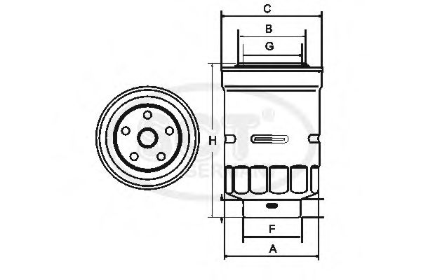 Imagine filtru combustibil SCT Germany ST 306