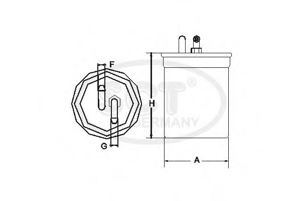 Imagine filtru combustibil SCT Germany ST 319