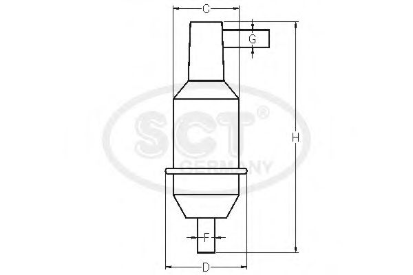 Imagine filtru combustibil SCT Germany ST 340