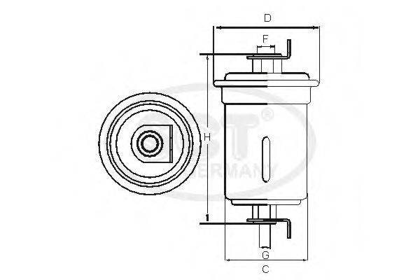 Imagine filtru combustibil SCT Germany ST 387