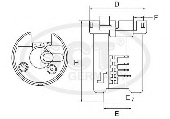 Imagine filtru combustibil SCT Germany ST 470