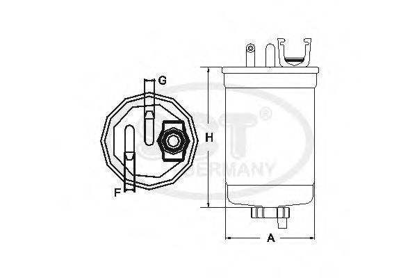 Imagine filtru combustibil SCT Germany ST 6104