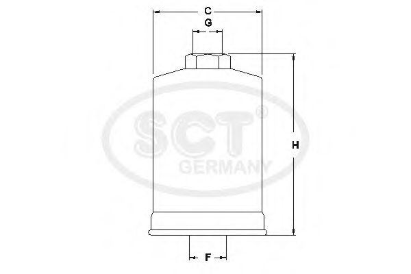 Imagine filtru combustibil SCT Germany ST 727