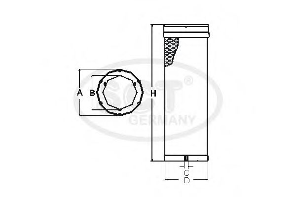 Imagine Filtru aer secundar SCT Germany SW 3887