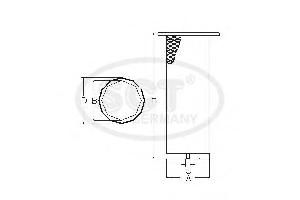 Imagine Filtru aer secundar SCT Germany SW 3891