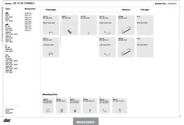 Sistem de esapament DINEX 150200352