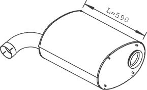 Imagine Amortizor zgomot mijloc/spate DINEX 28456