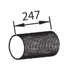 Imagine Furtun flexibil, sistem de esapament DINEX 47136