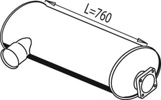 Amortizor zgomot mijloc/spate DINEX 49318